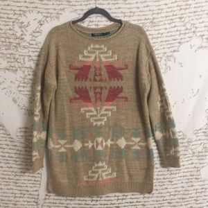 Lauren Ralph Lauren Oversized Aztec Sweater